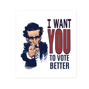 "Vote Better" Bubble-free stickers